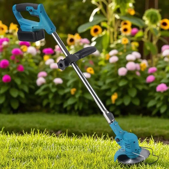 Аккумуляторный набор садовых инструментов 6в1 + АКБ 48В / Набор для сада Триммер / Секатор / Пила / Воздуходуйка / Удлинитель | Зображення 3