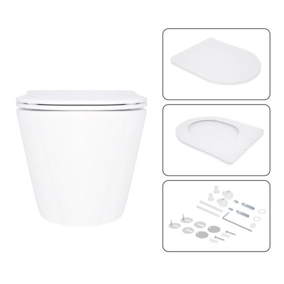 Готове рішення Qtap для ванної кімнати: підвісний унітаз Swan Ultra Quiet 520×360×320 + комплект інсталяції Nest 4 в 1 | Зображення 6