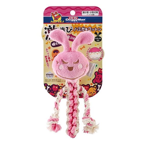 Іграшка для собак із пищалкою DoggyMan Cotton Rabbit, 18 см