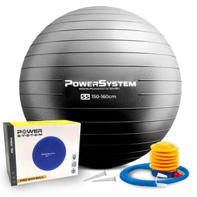 М'яч для фітнесу (фітбол) Павер сістем PS-4011 Ø55 cm PRO Gymball Black