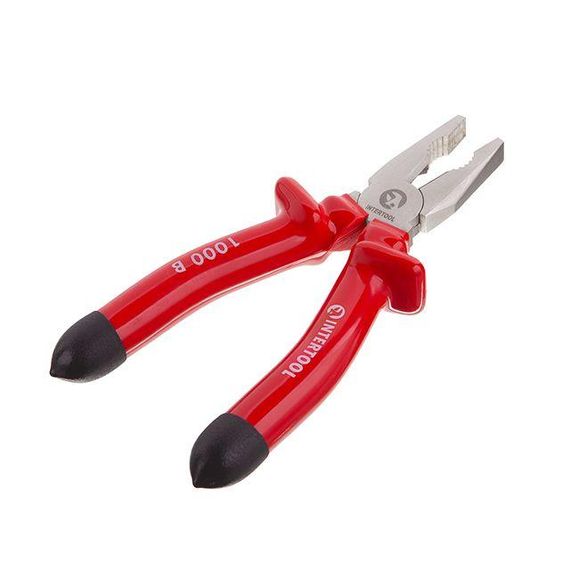 Плоскогубці 200 мм, діелектричні, Cr-V INTERTOOL NT-0314 | Зображення 1
