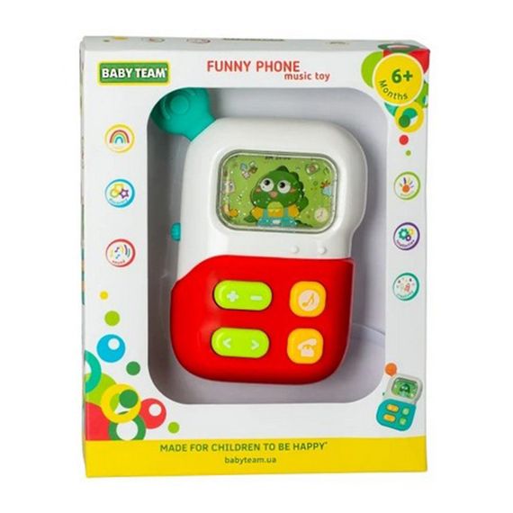 Детская музыкальная игрушка "Веселый телефон" 8655 | Зображення 2