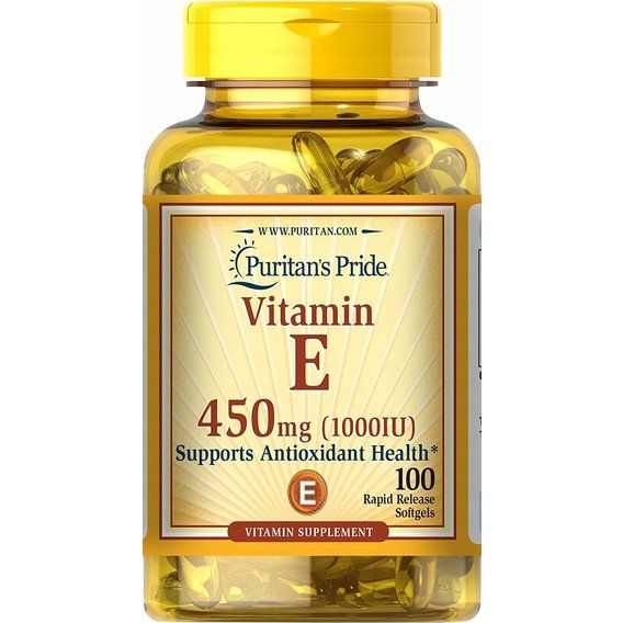 Витамин E Puritan's Pride Vitamin E 1000 IU 100 Softgels