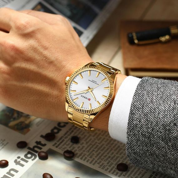 Годинник C1ur1ren 8425 Gold-White | Зображення 2