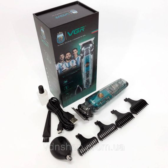 Електрична машинка тример для волосся і бороди VGR V-949, Машинка для стрижки на акумуляторі BN-15 | Зображення 1