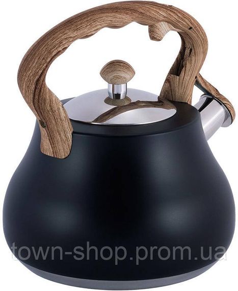 Чайник Kamille Whistling Kettle Black 2.7л из нержавеющей стали со свистком (черный) KM-1092 | Зображення 2