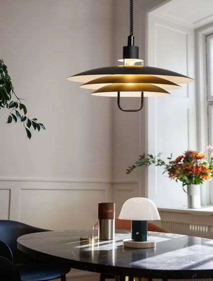 Люстра підвісна на 1 лампочку 27110 Чорний 60-170х48х48 см. | Зображення 6