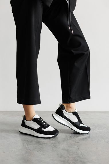 Кросівки жіночі 591568 Чорні білі 36 37 38 39 40 41 | Зображення 9