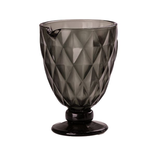 Глечик для напоїв із товстого скла 1 л гранований сірий HP038G | Зображення 1