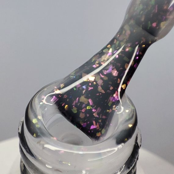 Crystal base Mi #4 (молочна база з різнокольоровими пластівцями юккі) 8мл | Зображення 5