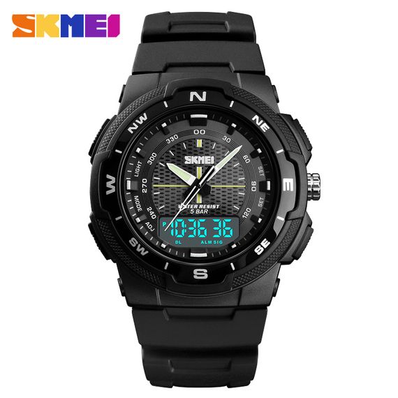 Чоловічий годинник Skmei 1454BKWT Black-White | Зображення 1