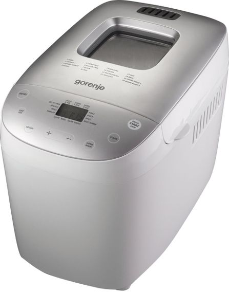 Хлебопечь Gorenje BM1600WG / 850 Вт./16 программ/ хлеб 1125-1600 г/ белая с серебристым (BM1600WG)
