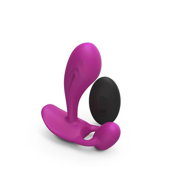 Вибратор Love To Love WITTY - SWEET ORCHID универсальный, точки G + P, пульт ДУ Sex Aura