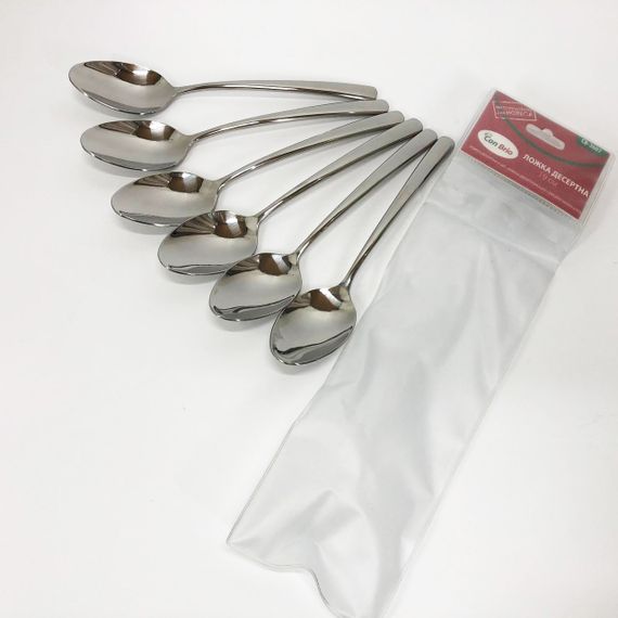 Набір десертних ложок Con Brio 6 предметів CB-3607 YR-92 | Зображення 3