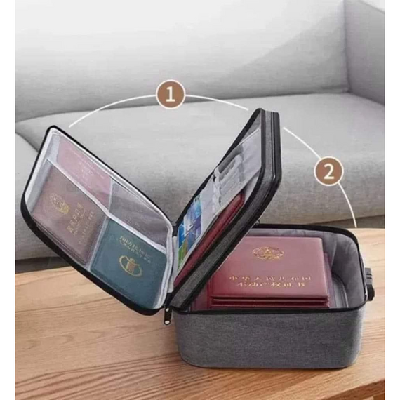 Органайзер для зберігання документів формату А4, книг, паспорта, зарядні пристрої, банківські картки, канцелярія | Зображення 2
