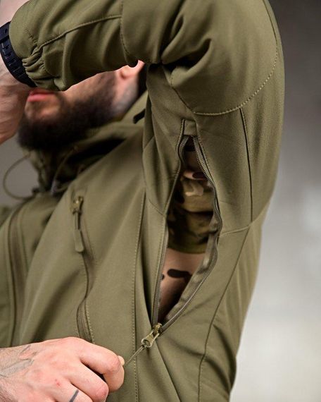 Тактичний костюм софтшов softshell олива ВТ7949 | Зображення 5