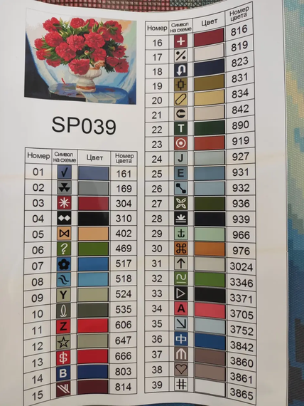 Алмазная мозаика Красные пионы 40х50 см ColorArt SP039 | Зображення 3