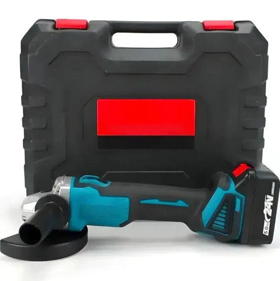 Потужна акумуляторна болгарка в кейсі LITHIUM POWER компактна акумуляторна болгарка, 2 акумулятори 24V | Зображення 2