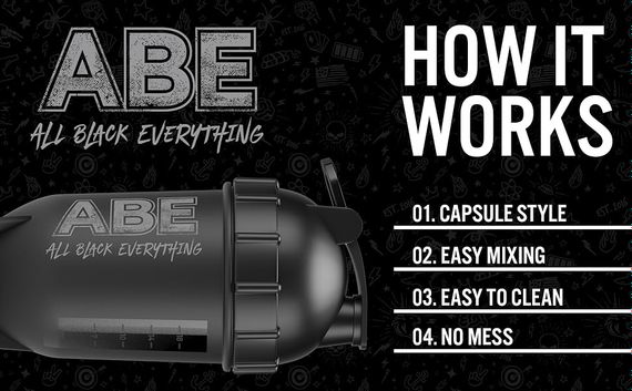Шейкер Applied Nutrition ABE Bullet Shaker 500 ml (Black) | Зображення 2