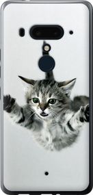 Чехол на HTC U12 Plus Летящий котёнок "2322u-1712-17620"