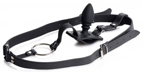 Портупея труси з кільцем на член Harness With Cock Ring And Anal Plug та анальною пробкою | Зображення 2