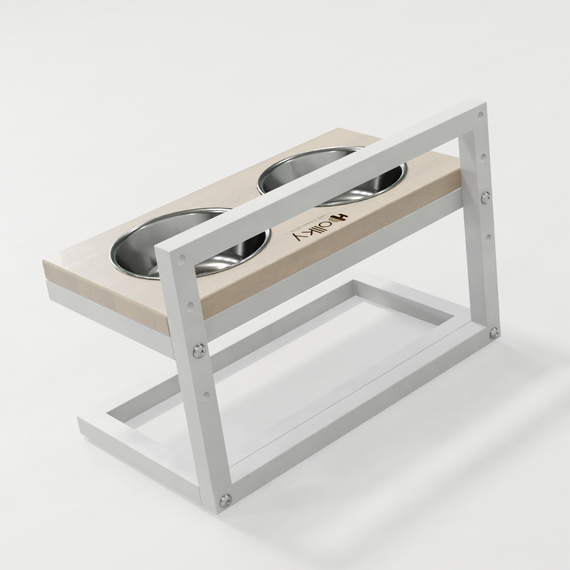 Миски на регулируемой подставке для маленьких собак Hollky Flex S (2 × 0.450 л) FS-422523-WHWH | Зображення 7