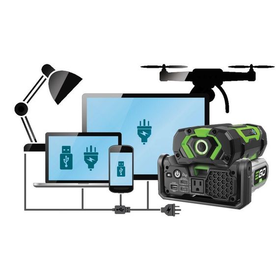 Інвертор з виходом 220 В для акумуляторів EGO PAD5001E KIT (400 Вт) | Зображення 3