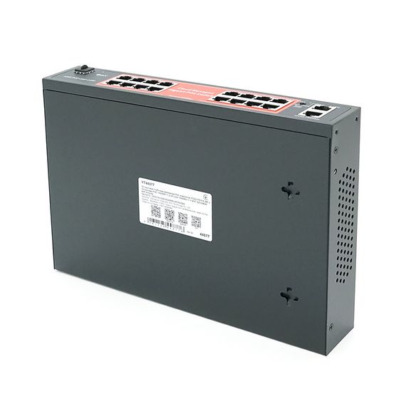 16-портовий гігабітний керований PoE комутатор YOSO YO316-240 з 16 портами POE 1000Мбіт + 2 UP-Link 1000Мбіт + 1 SFP. 52V/240W. | Зображення 1