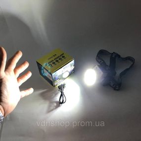 Налобний акумуляторний ліхтар на голову, Головний ліхтар акумуляторний світлодіодний потужний AF-21