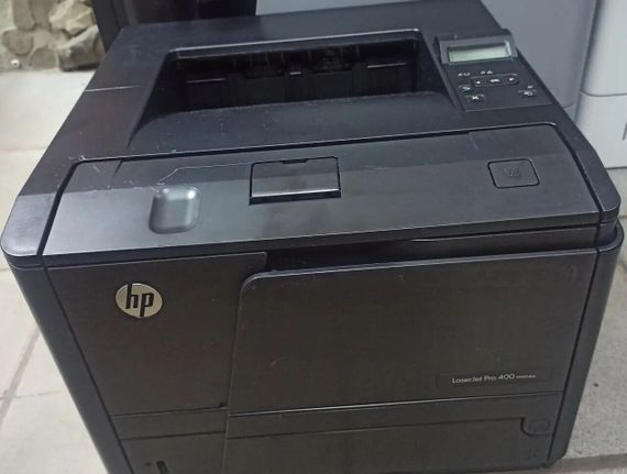 Принтер HP LaserJet Pro 400 M401DNE / монохромний лазерний друк / 1200x1200 dpi / 33 стр/хв / Legal (Max Print Size) / Duplex Print б/в | Зображення 3