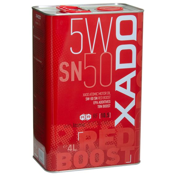 Синтетична олива XADO Atomic Oil 5W-50 SN RED BOOST банка 4 л