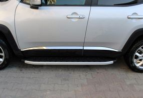 Молдинг дверний (4 шт, нерж) для Jeep Renegade