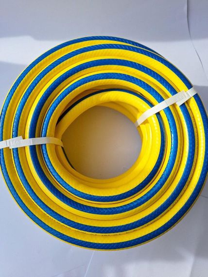 Шланг DIMSIDE садовий "САРДІНІЯ" 1/2" 50м жовтий з синьою лінією