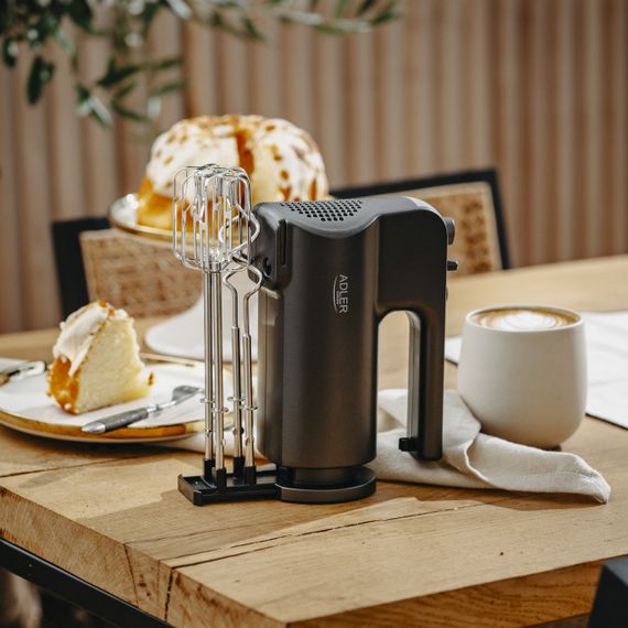 Міксер ручний Adler AD 4230, кухонний міксер 550 Вт, 5 швидкостей, Turbo, насадки для тіста і крему | Зображення 8