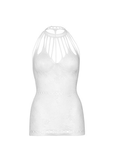 Ажурна сукня-сітка Leg Avenue Lace mini dress with cut-outs White, one size | Зображення 6