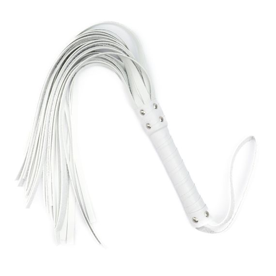 Флогер з комбінованої шкіри Flirty COMBO Leather - White, BM-00013 sexstyle | Зображення 1