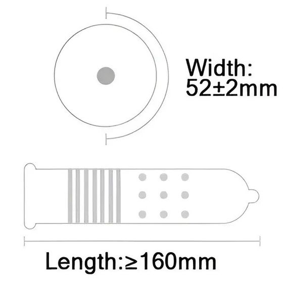 Ультратонкі текстуровані презервативи з гіалуроновою кислотою і пролонгуючим ефектом OLO - ZEROLONE LONG WAR, 10 шт. sexstyle | Зображення 2