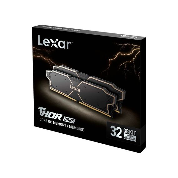Модуль пам&#039;яті для комп&#039;ютера DDR5 32GB (2x16GB) 6000 MHz Thor Black Lexar (LD5U16G60C38LG-RGD) | Зображення 6