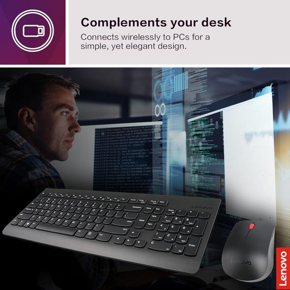 Комплект Lenovo 510 Combo Wireless UA Black (GX31D64836) | Зображення 6