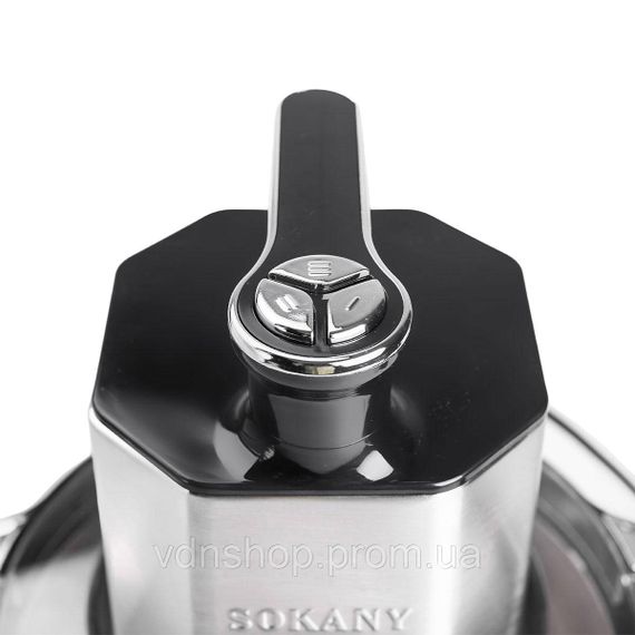 Чоппер измельчитель 800 Вт с чашей на 4,5 литров 6 лезвий мясорубка Sokany SK-06033 | Зображення 5