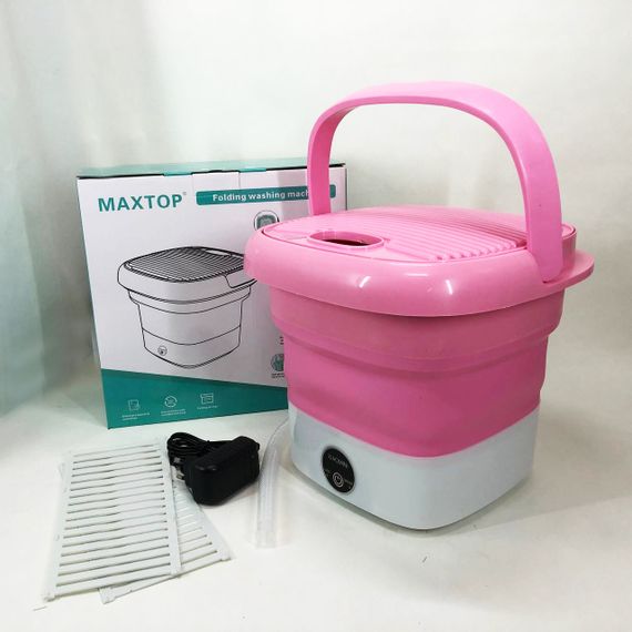 Пральна машина MAXTOP machine, Пральна машина для дачі без водопроводу. Колір: рожевий