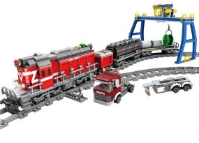 Конструктор ZIPP Toys 'Потяг DF5 1391 з рельсами'. Колір: червоний
