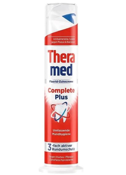 Зубна паста з дозатором від нальоту TheraMed Complete Plus 100 мл