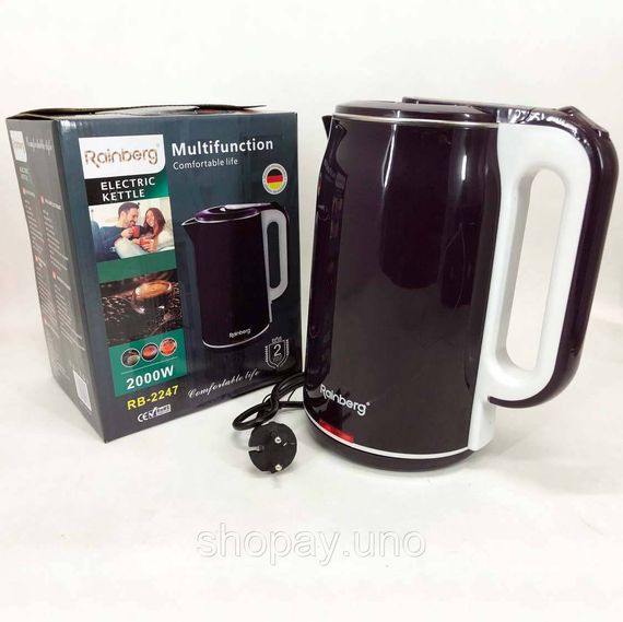 Чайник електричний Rainberg RB-2247 2000Вт 2л Purple | Зображення 5