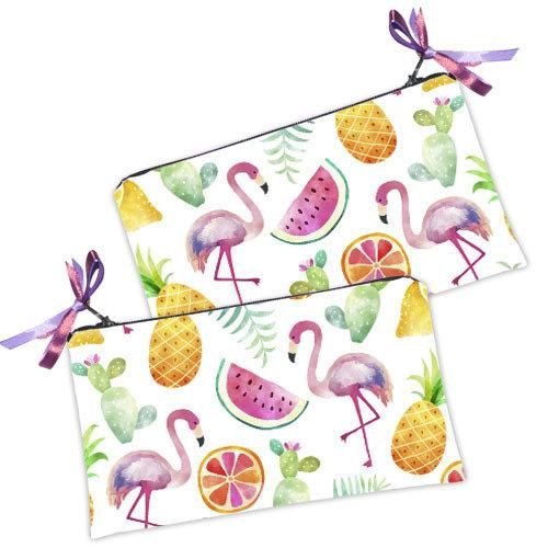 Косметичка жіноча Фламинго и фрукты 20х12 см (K_TRO042)