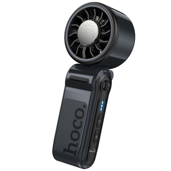 Портативний вентилятор Hoco HX604 handheld folding fan 3000 mAh Navy Blue