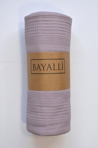 Вафельне простирадло-покривало Bayalli 200×230 см. Lilac