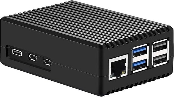 Алюминиевый корпус для Raspberry Pi 5 iUniker P573 Корпус с охлаждением для Raspberry Pi