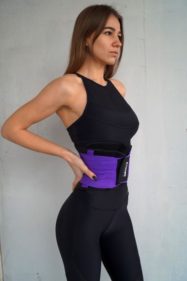 Пояс-корсет  для підтримки спини Power System PS-6031 Waist Shaper Purple L/XL | Зображення 5