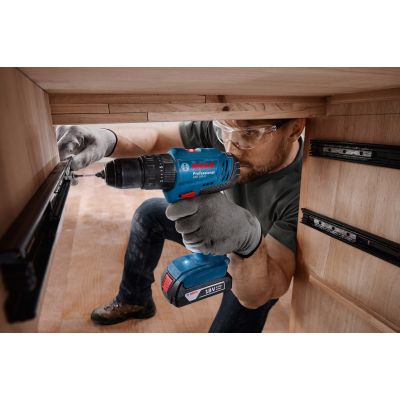 Шуруповерт Bosch GSB 183-LI 18V, 2х2Ah, 21-56 Нм, 374-1815 об/мин, кейс, 1.2 кг (0.601.9K9.100) | Зображення 5